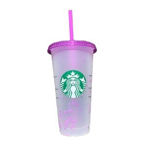 Purple Starbucks Pink Confetti Tumbler
